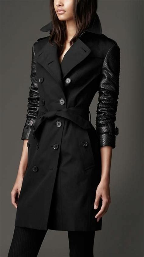 trench burberry femme noir|trench Burberry femmes.